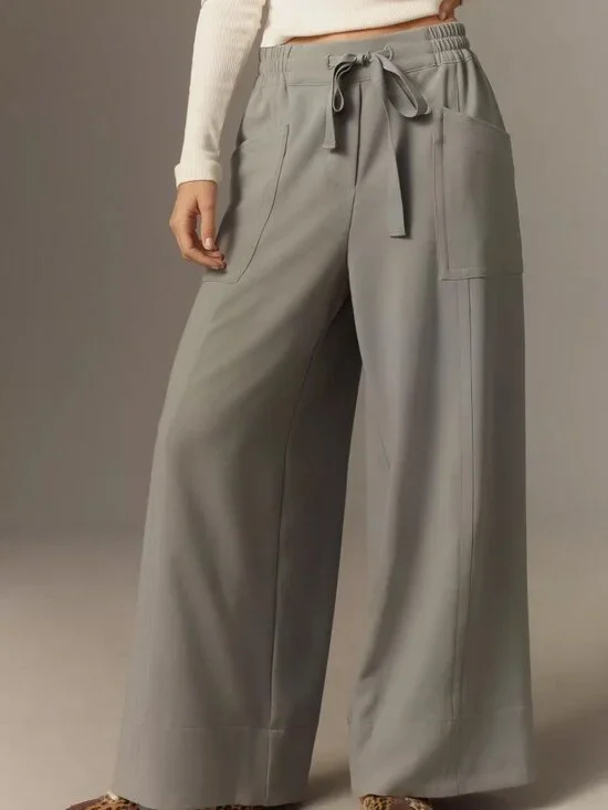 Anthropologie Maeve Tie-Waist Wide Leg Pants size medium - Picture 5 of 5